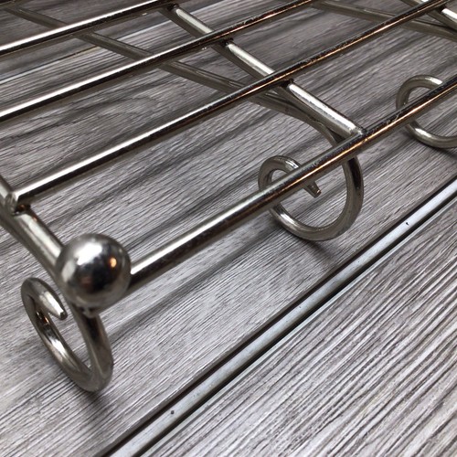 Chrome Nickel Decorator Silverware Caddy Four Slots Buffet Holiday Organize - Picture 7 of 11