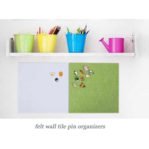 Large Cork Board Alternative - Felt Wall Tiles, 6 Pcs Felt Bulletin Light Gray - Picture 6 of 6