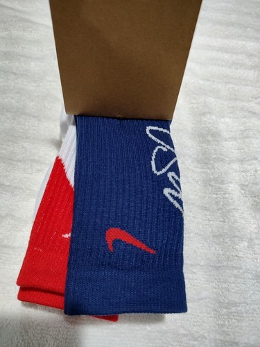 Nike Everyday USA Soccer Crew Socks DZ7261-912 Women's Size 4-6 Youth Size 3Y-5Y - Picture 6 of 13
