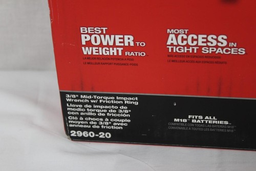 Milwaukee 2960-20 M18 FUEL GEN 2 18V Li Mid Torque Brushless 3/8" Impact Wrench - Picture 2 of 4