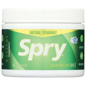 Spry Fresh Natural Xylitol Chewing Gum - Pack of 100