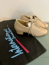 International Dance Shoes Heather NEW Size 5.5, Heel Height 1.5, Beige Calf