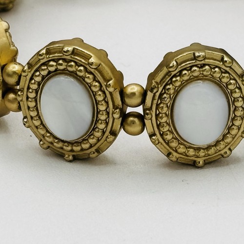 Chicos Convertible Necklace Bracelet Set Orange White Gold Tone - Picture 18 of 19