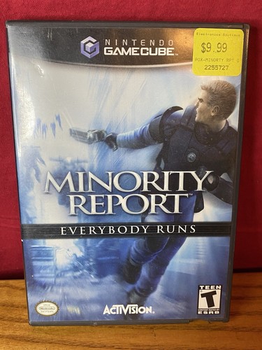 Minority Report Activision Nintendo Game Cube Video Game 2002 with books