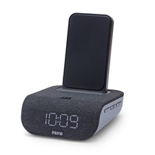 iHome Alarm Clock Wireless Charging USb Bluetooth Speaker Alarm Clock IBTW20BX