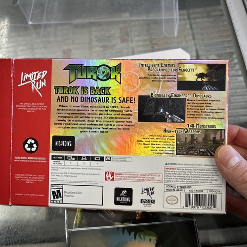 Turok Classic Edition Nintendo Switch Limited Run Games No Game - Picture 6 of 9
