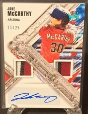⚾⚾Jake McCarthy 2022 Diamond Kings Dual Jersey Rookie Auto 11/25 Diamondbacks⚾⚾