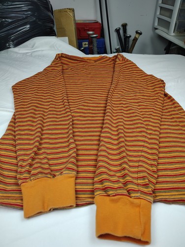 Men's Lazy Oaf Shirt Medium Tiny Stripe Long Sleeve Tee - Picture 7 of 15