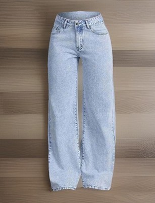 Girls  Size 14 Youth High Wasited Jeans Wide Leg Jeans NWT
