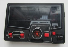 Digital Daredevil Handheld Video Game System Tomy Bike Racing Works 1980 Vintage