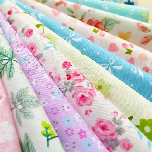 50 Pcs 10x10 Floral Fabric Squares Layer Cake Fabric for Quilting Patchwork - Picture 3 of 8