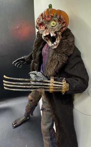 Maßstab 1/6 Custom Vogelscheuche Kürbiskopf Dämon leuchtende Augen Horror - Bild 6 von 10
