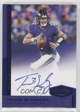 2019 Plates & Patches Rookie Upper Echelon Blue /50 Trace McSorley Auto RC