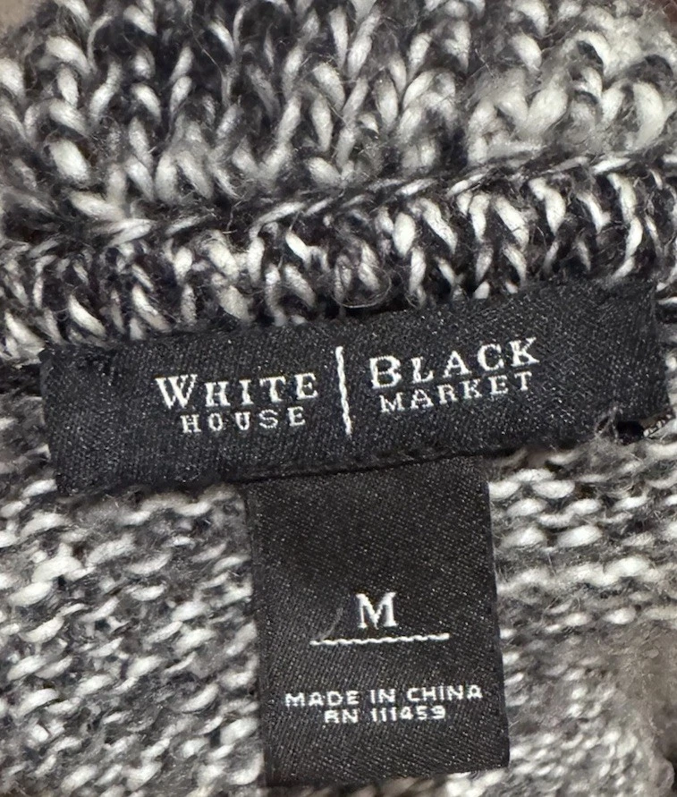 Cárdigan para mujer White House Black Market grueso tejido otoño cálido acogedor lana mediano Foto 4 de 4