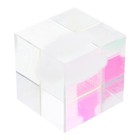 Cube Glass Prism Desktop Crystal Souvenir Cloud Paperweight