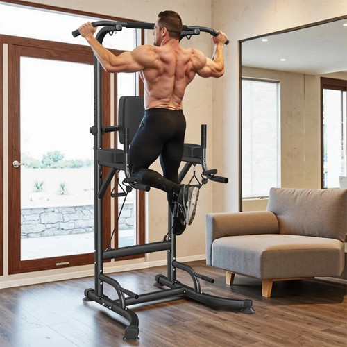Power Tower Dip Station Pull Up Bar Multi-Function Push Up Equipment Home Gym A+ - Picture 9 of 18