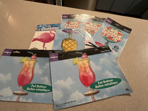 LOT 7 46 “Flaming Balloon, -2 Anagram 41 “ Fruity Drink-3 Flamingos-1 Pineapple - Picture 2 of 5