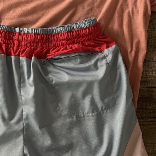 Nike Men’s Coral T-Shirt XL & Colorblock Swim Shorts Large Pink Blue Outfit Set - Picture 10 of 22