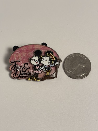 Prendedor Fine and Dandy 2020 Mickey Minnie LE 2000 de los parques de Disney 145754 - Imagen 5 de 6