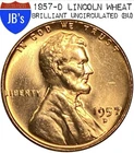 1957-D Lincoln Wheat Cent Penny 1c - UNCIRCULATED (BU)