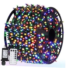 328 FT 1000 LED String Lights Outdoor, Waterproof Christmas Lights Multicolor