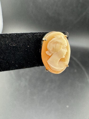 Cameo Brooch & Set Of Screw Back Earrings See Photos Different Cameo Girls  - Picture 8 of 20