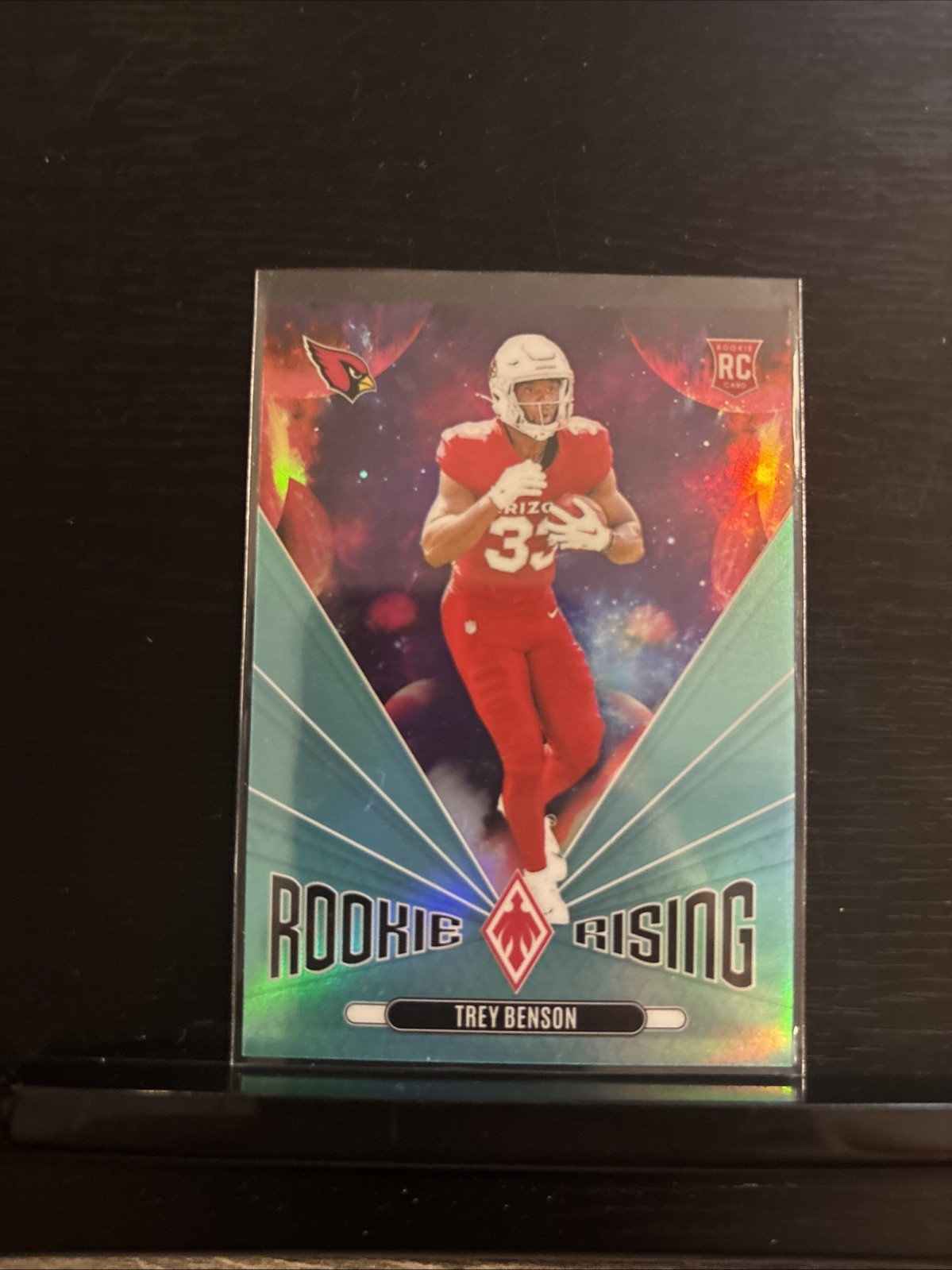 2024 Panini Phoenix - Rookie Rising Trey Benson #RR-TBN Teal /40 (RC)