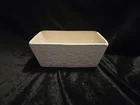 Vintage Hull F17 Rectangular White W/ Daisies Ceramic Planter 7.75"x 4 7/8"