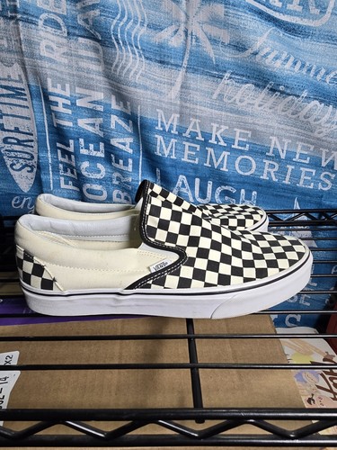 Vans Scarpe Uomo 10 Sneakers Skateboard Scacchiera Slip On Basse 721350 - Foto 3 di 8