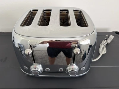 Smeg Retro 4 Slice Toaster Stainless Steel TSF03SSUK - Image 1 of 4