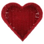  Woven Heart Basket: Decorative Paper Rope Storage Basket Countertop Organizer