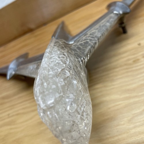 1955 Pontiac STAR CHIEF Lucite & Chrome Hood Ornament Original 519948 Airplane - Picture 15 of 16