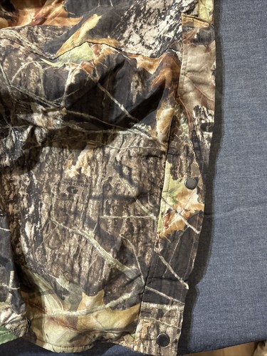 Mossy Oak Camo Waterproof Reversible Laminated Hunting Pants New XL Polyester - Picture 2 of 7