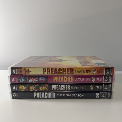 Preacher Complete Series 1–4 DVD Set (1 2 3 4) – Like New – Reg 4 - Free Post - Picture 1 of 6