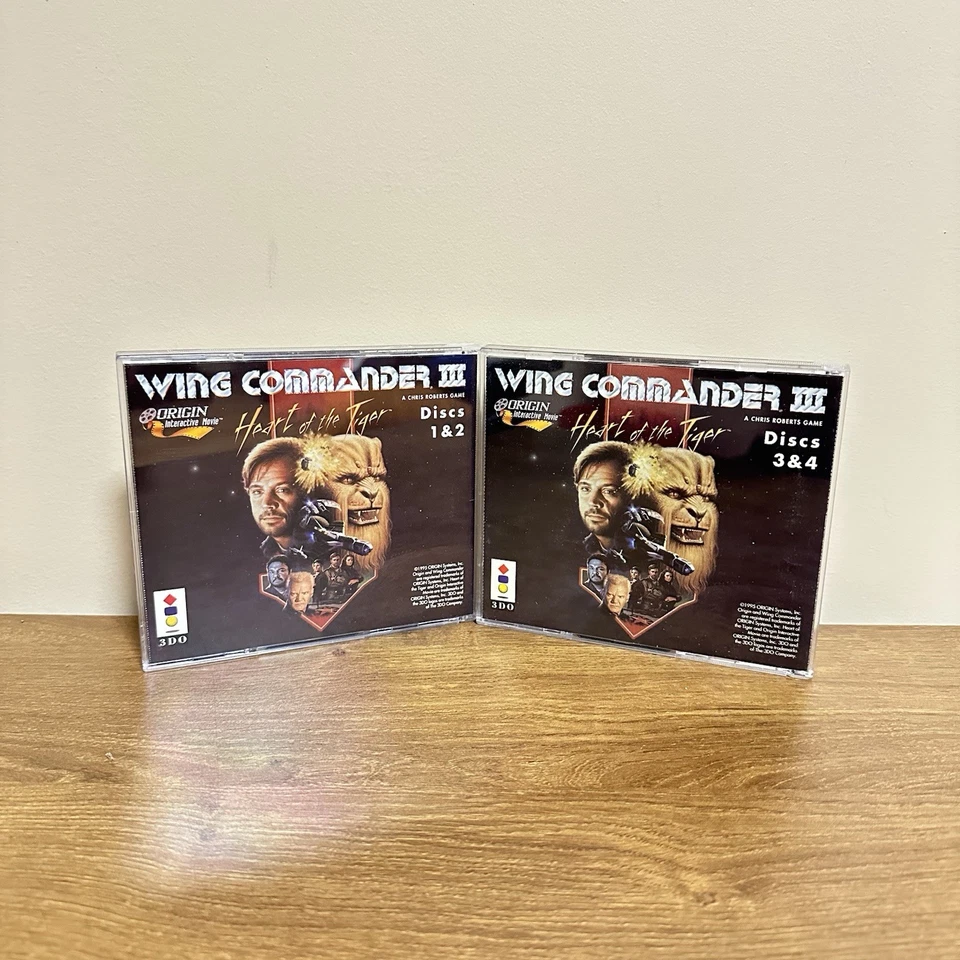 Wing Commander III: Heart of the Tiger Panasonic 3DO Discos Completos Estuches Manual Foto 2 de 3