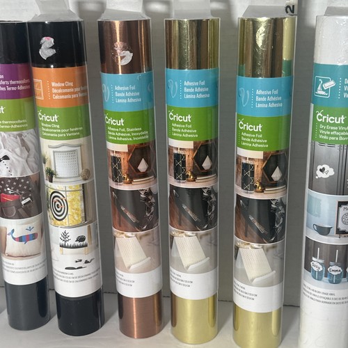 Menge 8 — Cricut Vinyl Blätter Rollen - Folien, Fenster haften, trocken abwischbar, Outdoor - Bild 7 von 8