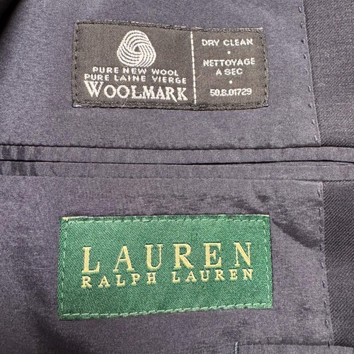 Lauren Ralph Lauren Blazer Mens 44R Navy Wool Gold Button Two Button Sport Coat - Picture 8 of 14