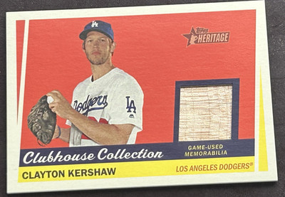 2016 Topps Heritage #CCR-CKE Clayton Kershaw Clubhouse Collection Bat Relic