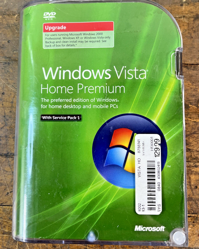 Microsoft Windows Vista Home Premium Upgrade w/Service Pack 1 - Picture 1 of 9