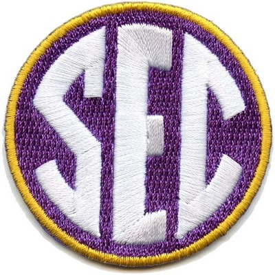 SEC Southeaste rn Conference Team Football Jersey Uniform Patch LSU Tigers