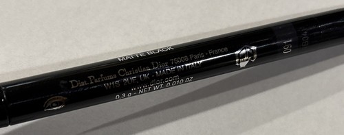 Lápiz delineador de ojos cremoso impermeable Dior Diorshow Stylo negro mate 0,010 oz - Imagen 3 de 3