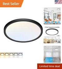 LED Flush Mount Ceiling Light,7Inch 15W,3000K/3500K/4000K/5000K/6500K 5 Color...