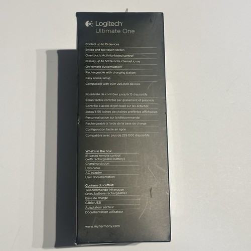 Logitech Harmony Ultimate One Universalfernbedienung mit 15 Geräten Schwarz Neu. - Bild 7 von 7