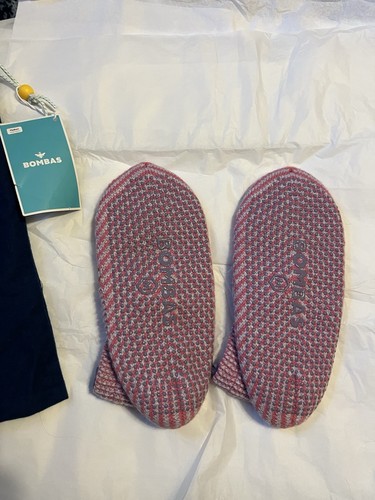 Bombas Gripper Hausschuhe weich leicht gepolstert Reise verstaubar rosa Medium - Bild 2 von 3