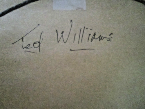 FRAMED COLOR PHOTO OF TED WILLIAMS DATED 1939 (signed Arthur Griffin) - Picture 14 of 14