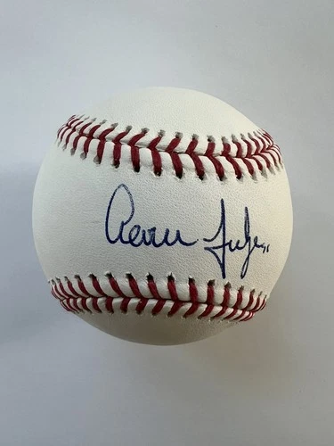 AARON JUDGE SIGNED AUTOGRAPHED OML BASEBALL YANKEES 3X AL MVP 7X ALL STAR