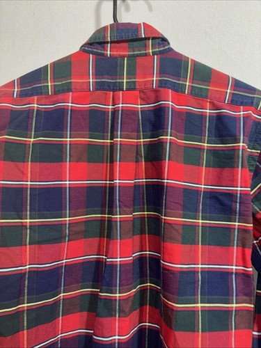 Boys Ralph Lauren Multicolor Red Plaid Button Up Shirt, Size 6 - Picture 8 of 9