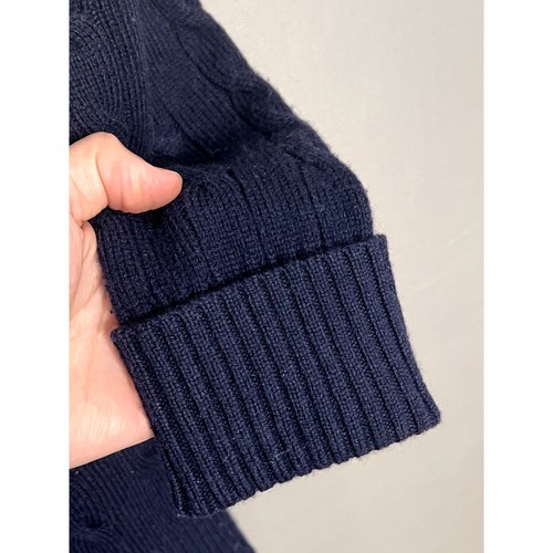 Rare Vintage Brooks Brothers 100% Lambswool M Robe Cardigan Navy Blue Comfort  - Picture 7 of 9