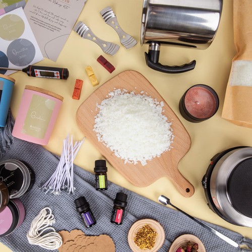 SAEUYVB Candle Making Kit - DIY Starter Soy Candle Making Supplies with Wax - Picture 3 of 6