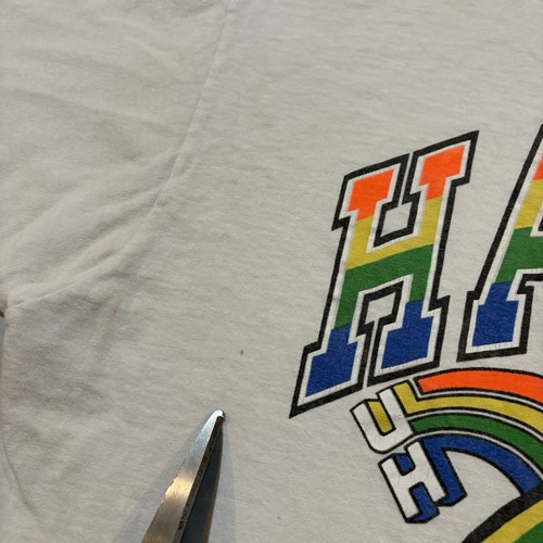T-shirt vintage Università delle Hawaii taglia XL anni 80 90 USA Rainbow Warriors calcio - Foto 8 di 14